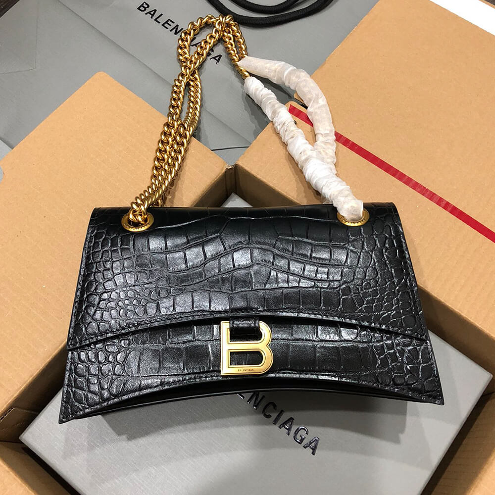Balenciaga Women s Crush Chain Bag Small(HIGH-END GRADE)