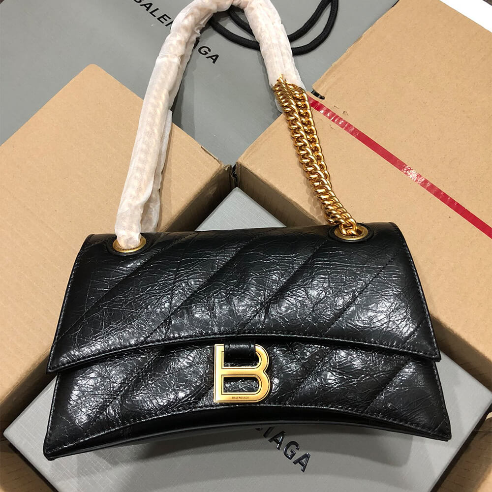 Balenciaga Women s Crush Chain Bag Small(HIGH-END GRADE)